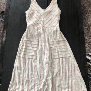 Striped sleeveless dress